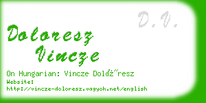 doloresz vincze business card